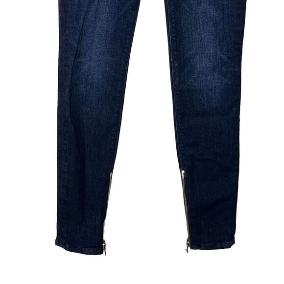 RTA Madison Skinny Jeans Superior Blue Women’s Size 24 Zip Hem Stretch Denim - Picture 4 of 13